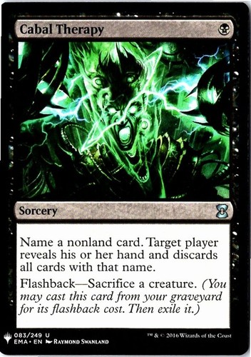 Cabal therapy the list - therapy,