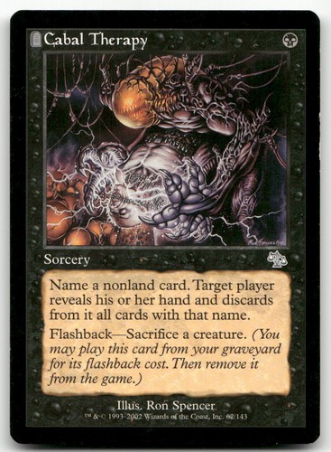 Cabal therapy uncommon - cabal, 62