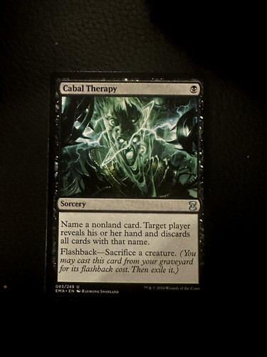 Mtg cabal therapy eternal - mtg,